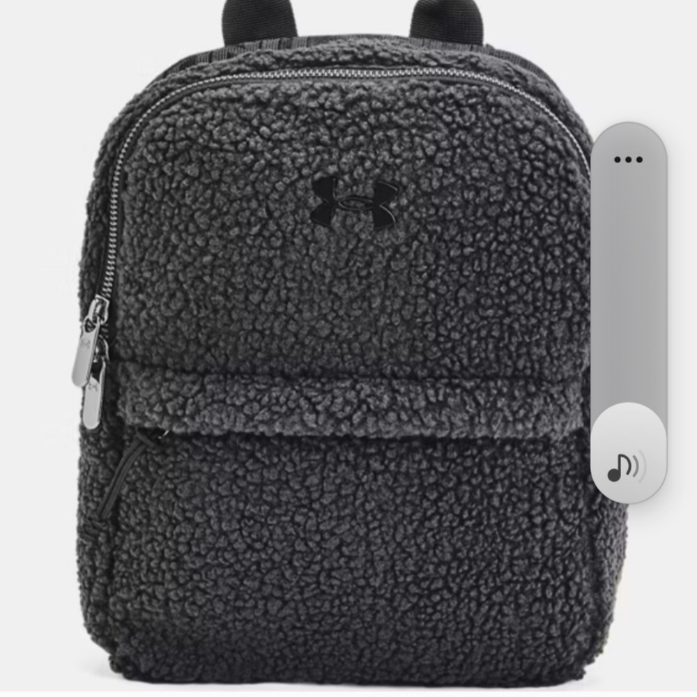 UA Loudon Black Sherpa Mini Backpack ~ NWT